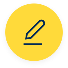 Yellow edit icon